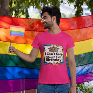 Camiseta Não posso ficar calmo É minha coroa de aniversário