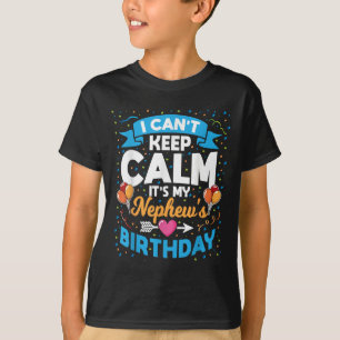 Camiseta Não posso ficar calmo É o meu Aniversário do Sobri
