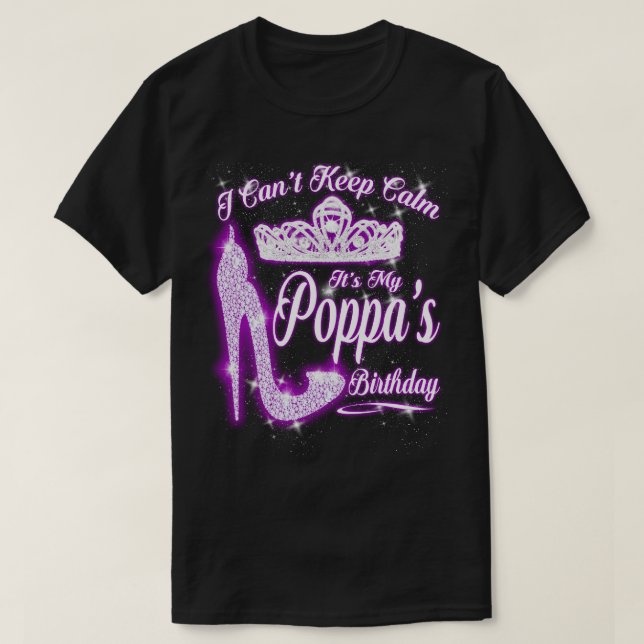 Camiseta Não posso ficar calmo É o meu pai Aniversário (Frente do Design)