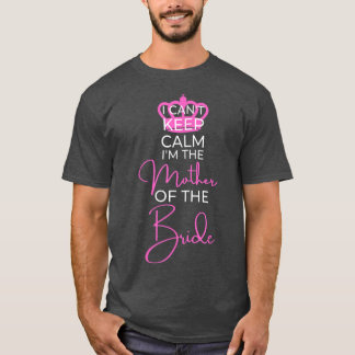 Camiseta Não posso ficar tranquila com o casamento da famíl