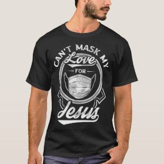 Camiseta Não Posso Máscara Meu Amor Por Jesus Cristão Inspi