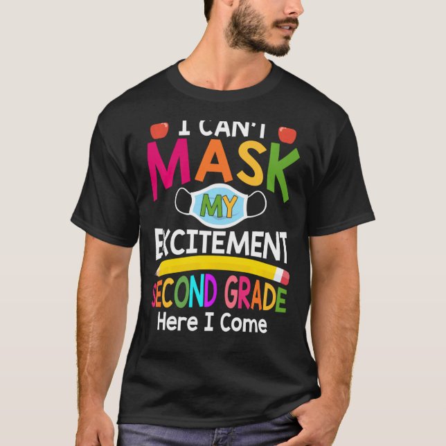 Camiseta Não posso mascarar meu Entusiasmo de segundo ano a (Frente)