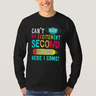 Camiseta Não posso mascarar meu entusiasmo de segundo ano a