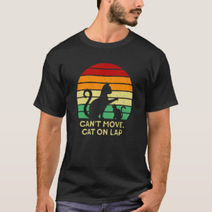 Camiseta Não Posso Mover Gato No Gato De Colo Kitten Wfh T