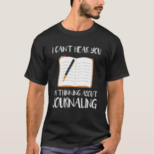 Camiseta Não posso ouvi-lo. Estou pensando em viajar ao Wri