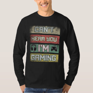 Camiseta Não Posso Ouvir Você Estou Jogando Afirmação de J