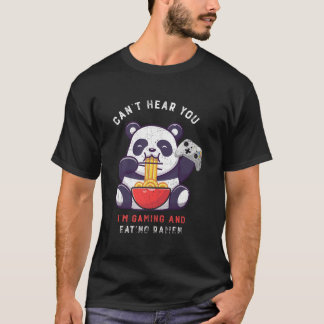Camiseta Não Posso Ouvir Você Estou Jogando E Comendo Ra Pa