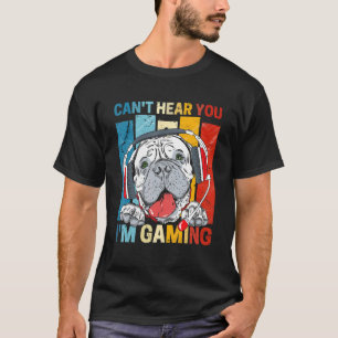 Camiseta Não Posso Ouvir Você Estou Jogando Pitbull Video G