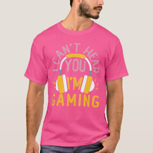 Camiseta Não Posso Ouvir Você Estou Jogando Unise homens mu