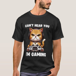 Camiseta Não Posso Ouvir Você Estou Jogando Vídeo Engraçado