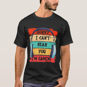 Camiseta Não Posso Ouvir Você Estou Jogando Vintage Gamer H