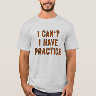 Camiseta Não posso praticar amantes de futebol americano