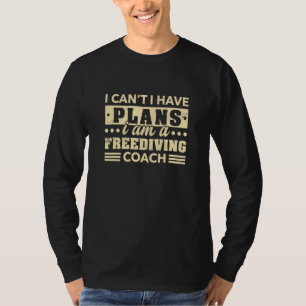 Camiseta Não Posso Tenho Planos Treinador de Apneia Apneis