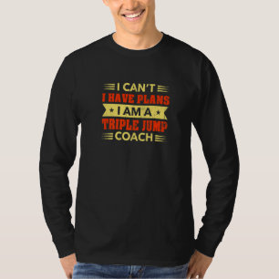 Camiseta Não Posso Tenho Planos Treinador de Salto Triplo P