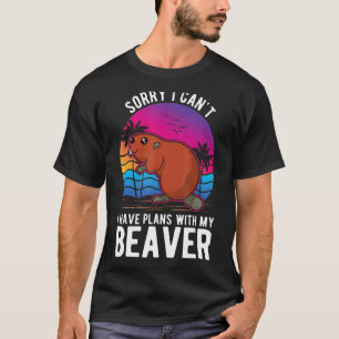 Camiseta Não posso ter planos com meu castor