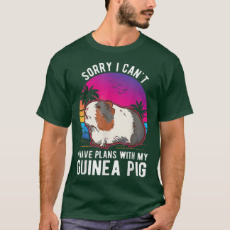 Camiseta Não posso ter planos com meu Porco da Guiné