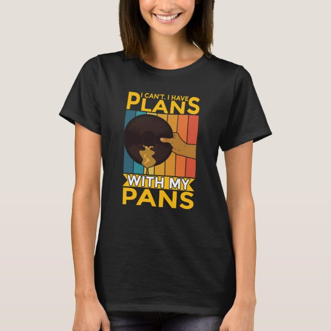 Camiseta Não Posso Ter Planos Com Meus Prospectores Dourado (Frente)