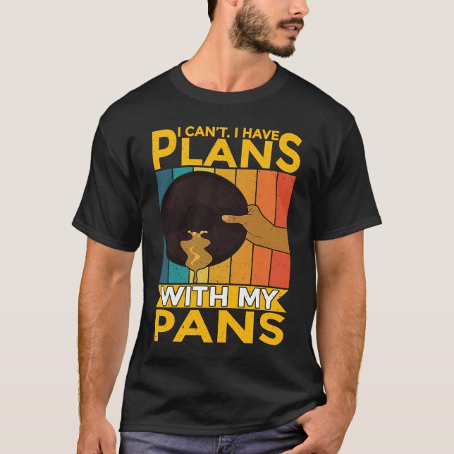 Camiseta Não Posso Ter Planos Com Minha Prospecção Dourada  (Frente)