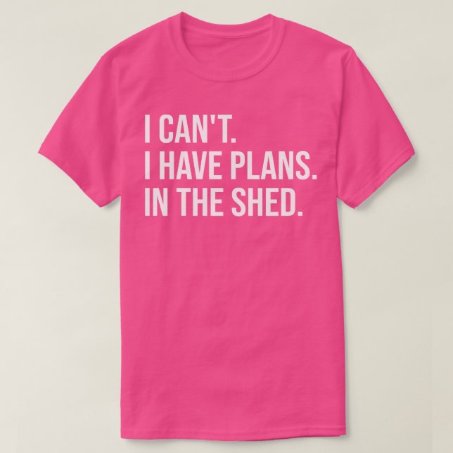 Camiseta Não Posso Ter Planos Na Sombra (Frente do Design)