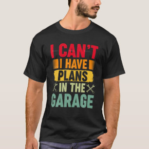 Camiseta Não posso ter planos no Vintag Mecânico de Garag
