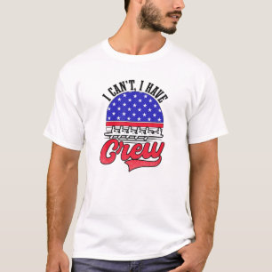 Camiseta Não posso ter tripulação de Design