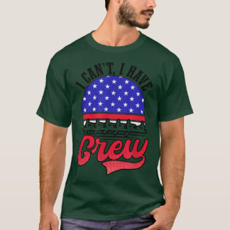 Camiseta Não Posso Ter Tripulação De Design 