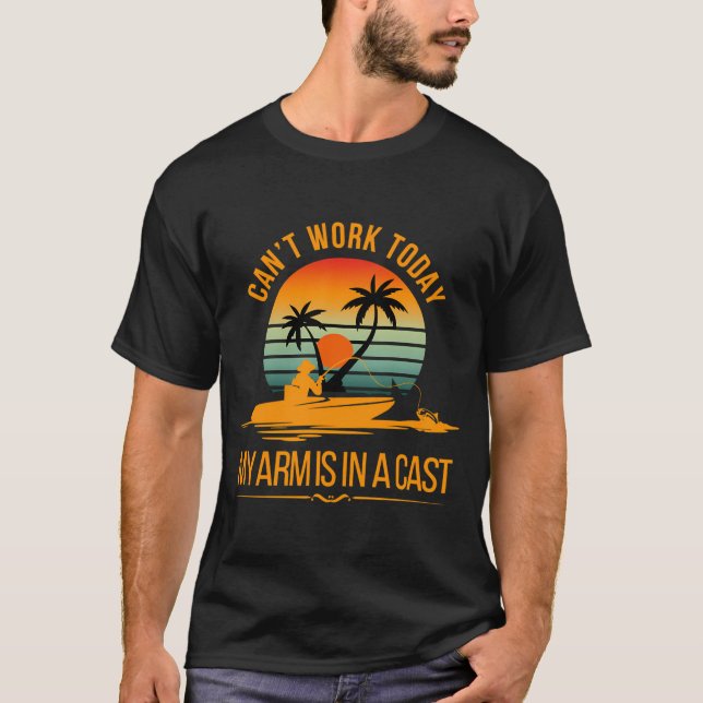Camiseta Não posso trabalhar hoje  (Frente)