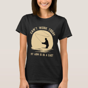 Camiseta Não posso trabalhar hoje, meu braço está em uma be