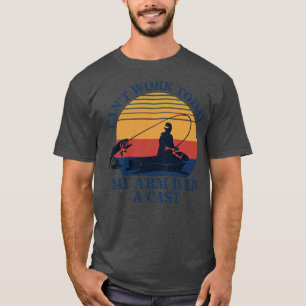 Camiseta Não posso trabalhar hoje, meu braço está em uma pr