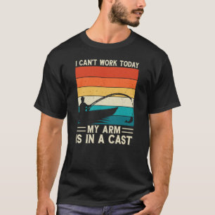 Camiseta Não posso trabalhar hoje meu braço está no elenco