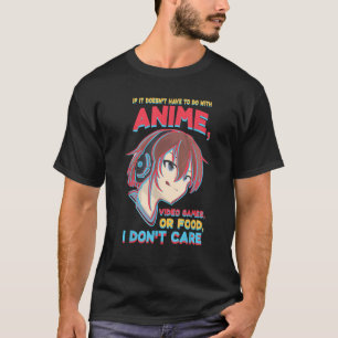 Camiseta Não precisa fazer Videos games de animação ou Comi