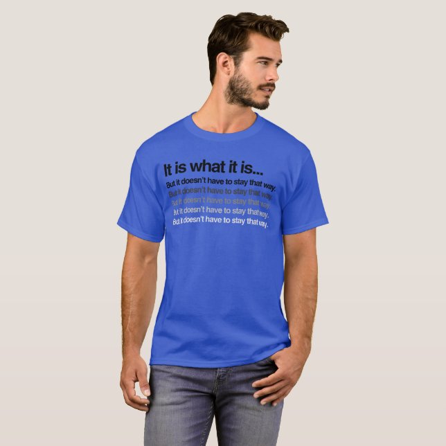 Camiseta Não precisa ficar assim (Frente Completa)