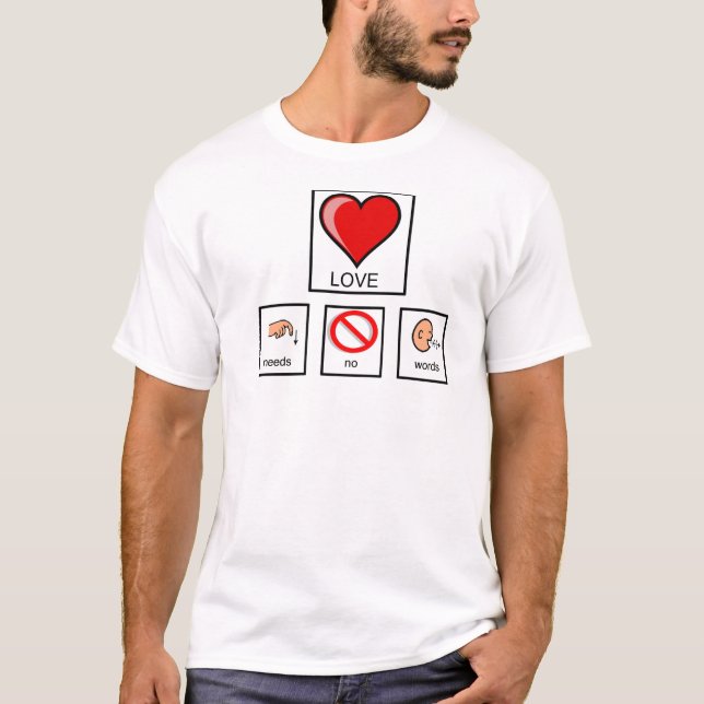 Camiseta Não precisa nenhuma palavra (Frente)