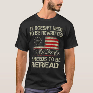 Camiseta Não precisa ser Constituição Reescrita Nós...