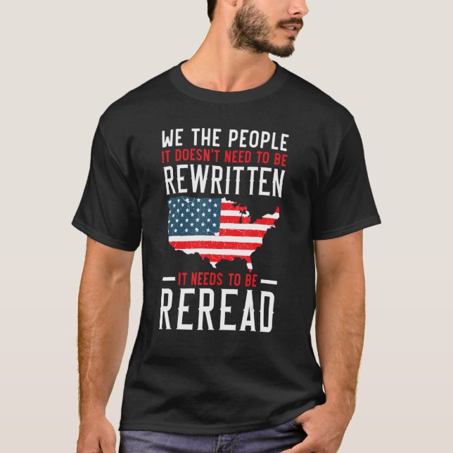 Camiseta Não precisa ser reescrito precisa ser releitado (Frente)