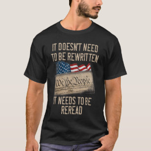 Camiseta Não precisa ser reescrito. Precisa ser Rer