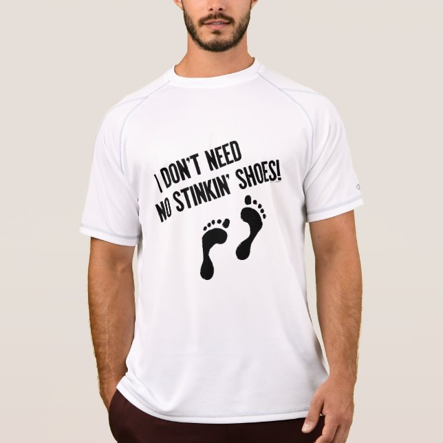 Camiseta Não preciso de Calçados picantes (Frente)