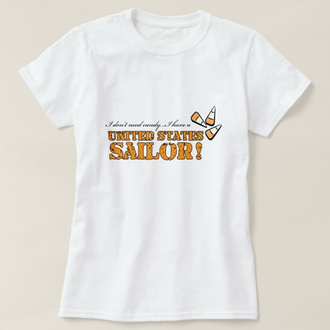 Camiseta Não preciso de doces... (Frente do Design)