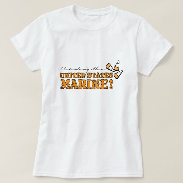 Camiseta Não preciso de doces... (Frente do Design)