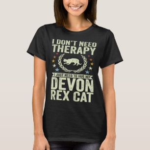 Camiseta Não Preciso de Terapia, Apenas Abrace Meu Gato Dev
