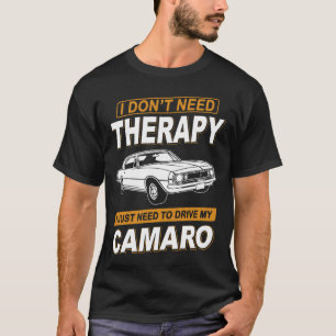 Camiseta NÃO PRECISO DE TERAPIA Chevrolet Camaro 1966 A 68