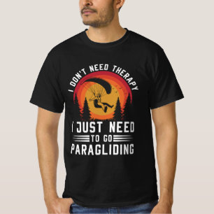 Camiseta Não preciso de terapia, só preciso de parapente