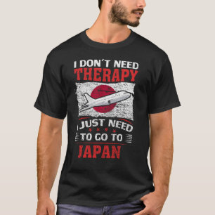 Camiseta Não preciso de terapia, só preciso ir ao Japão