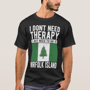 Camiseta Não preciso de terapia, só preciso ir para Norfolk