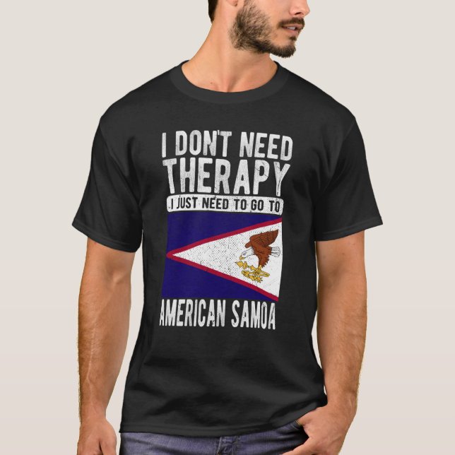 Camiseta Não preciso de terapia, só preciso ir para o ameri (Frente)