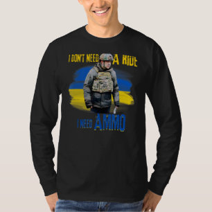 Camiseta Não preciso de uma carona, preciso de munição 2