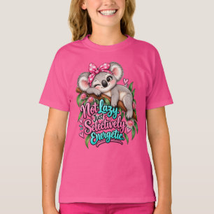 Camiseta Não Preguiçoso Só Energético Seletivo Coala