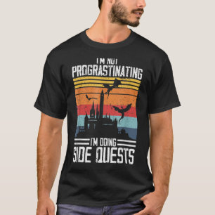 Camiseta Não Procrastinando Sonda Lado RPG Dragões