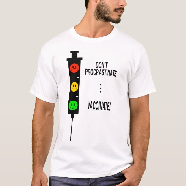 Camiseta Não procrastinem... Vacinem!  (Frente)