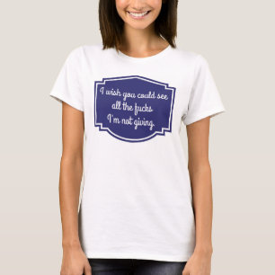 Camiseta Não, realmente.  Eu desejo que você pôde
